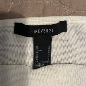 Forever 21 Cream Knit Sweater